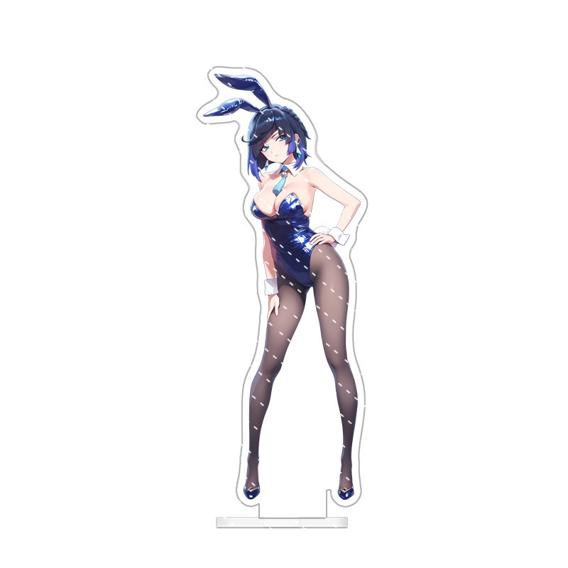 Anime Genshin Sexy Bunny Series Modellino Acrilico Piatto Decorazione 15Cm - Foto 2 di 10