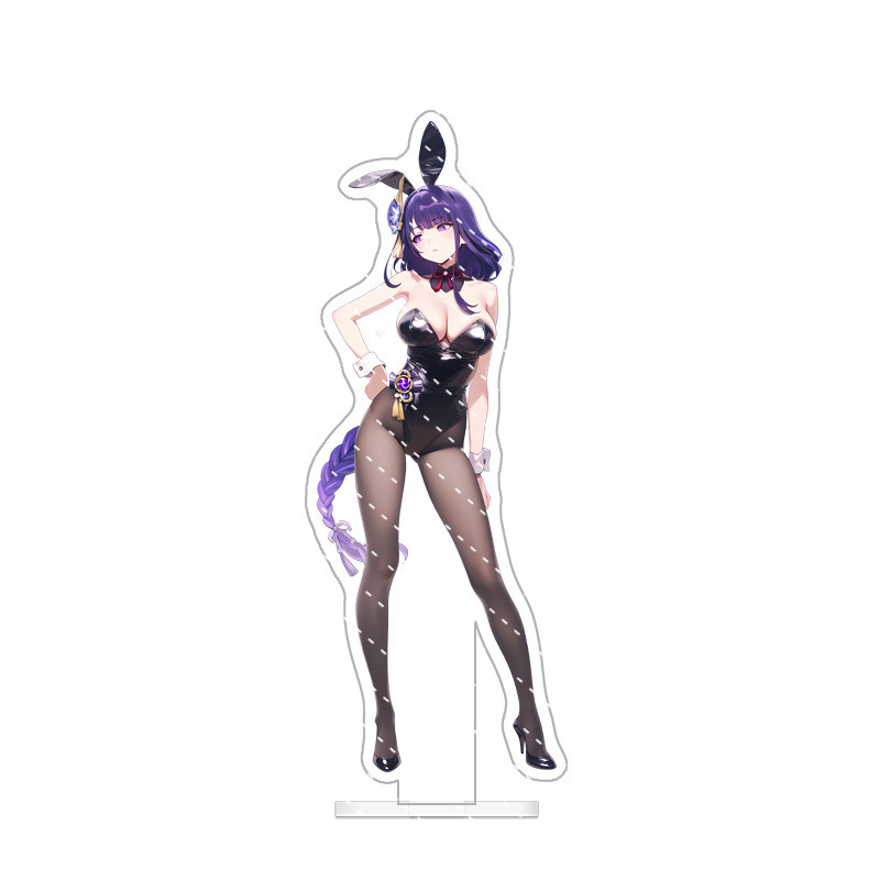 Anime Genshin Sexy Bunny Series Modellino Acrilico Piatto Decorazione 15Cm - Foto 8 di 10