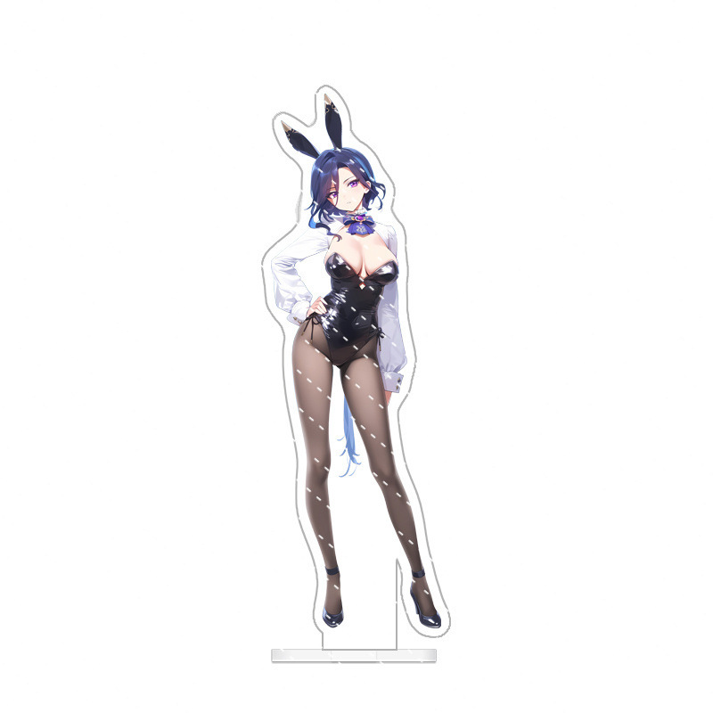 Anime Genshin Sexy Bunny Series Modellino Acrilico Piatto Decorazione 15Cm - Foto 9 di 10