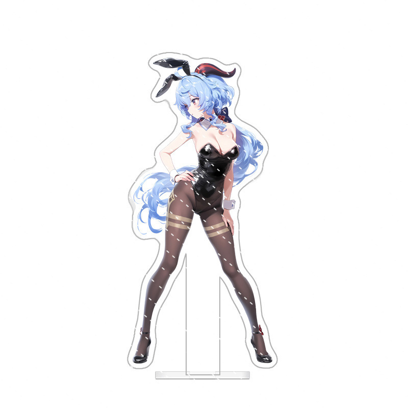 Anime Genshin Sexy Bunny Series Modellino Acrilico Piatto Decorazione 15Cm - Foto 10 di 10