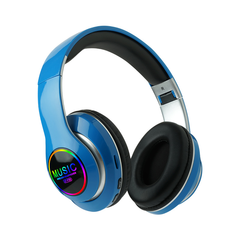 Head mounted headphones P30 sports music folding card insertion LED - Zdjęcie 25 z 28