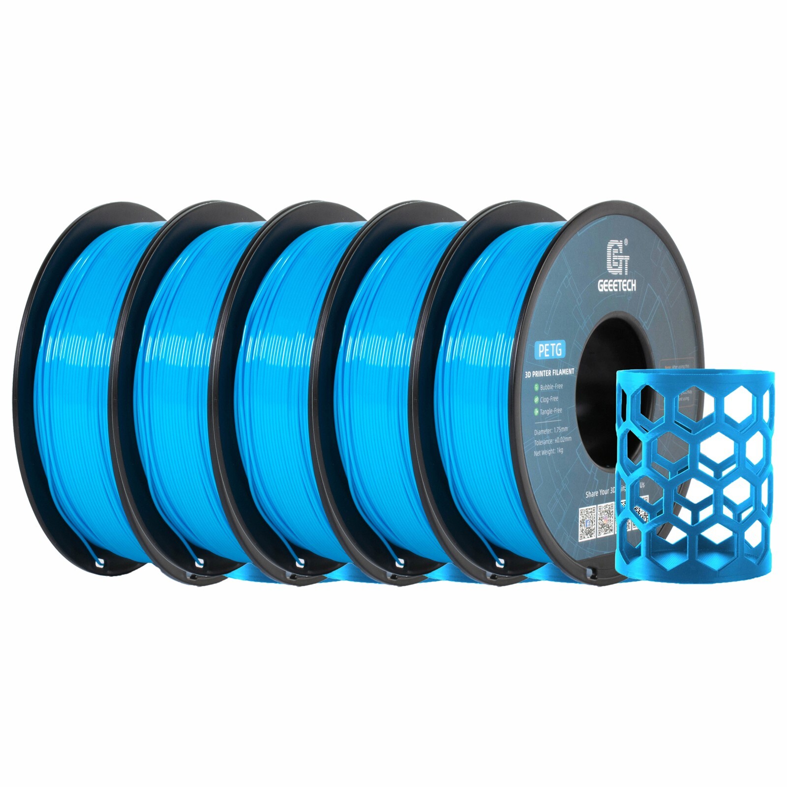 5/10 pezzi Geeetech PETG filamento per stampante 3D 1,75 mm 1 kg/rotolo filamento per stampante 3D - Foto 13 di 41
