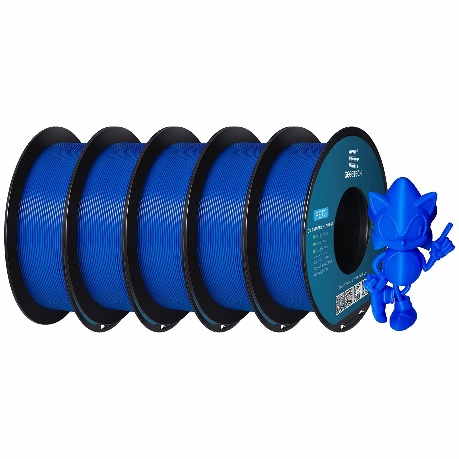 5/10 pezzi Geeetech PETG filamento per stampante 3D 1,75 mm 1 kg/rotolo filamento per stampante 3D - Foto 15 di 41