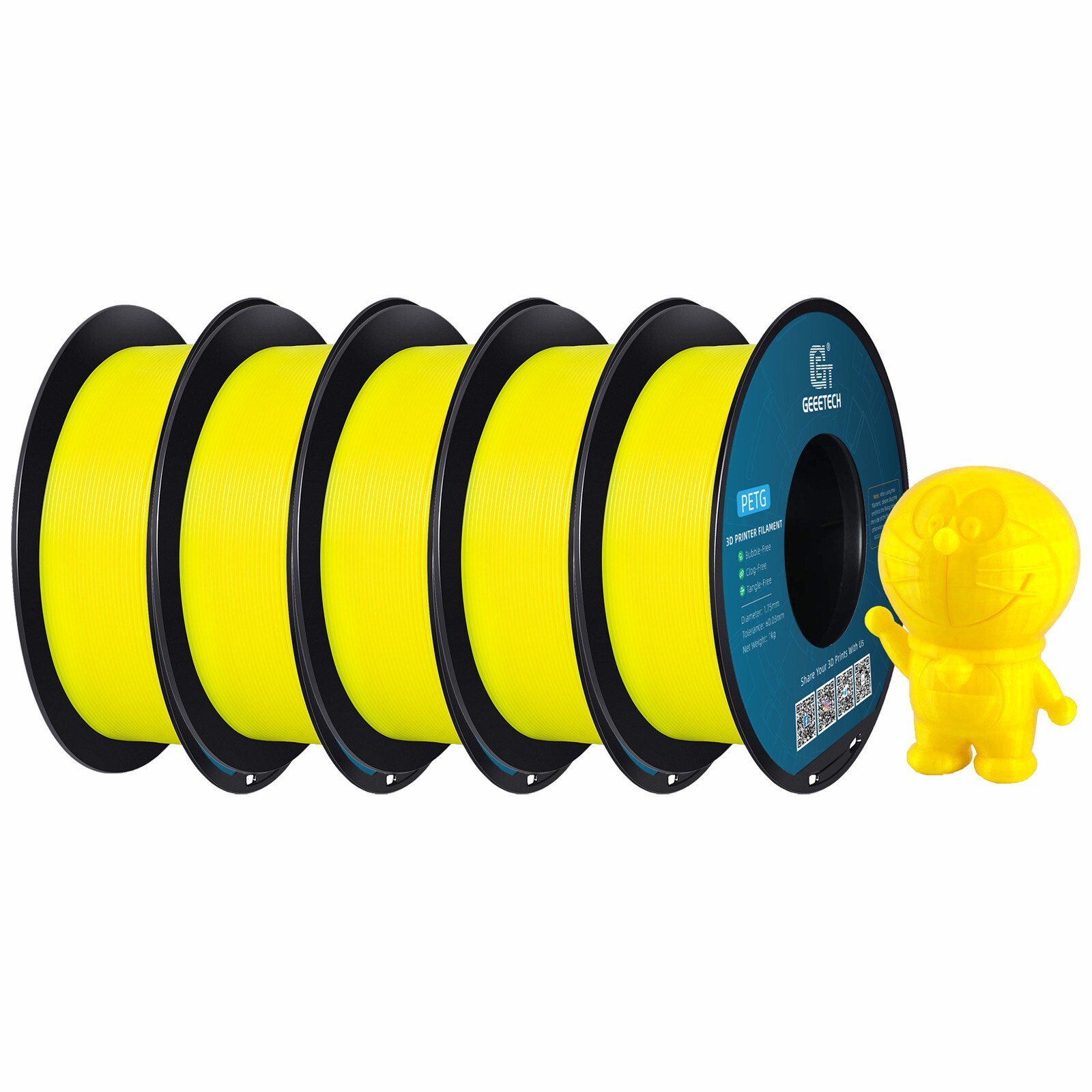 5/10 pezzi Geeetech PETG filamento per stampante 3D 1,75 mm 1 kg/rotolo filamento per stampante 3D - Foto 17 di 41