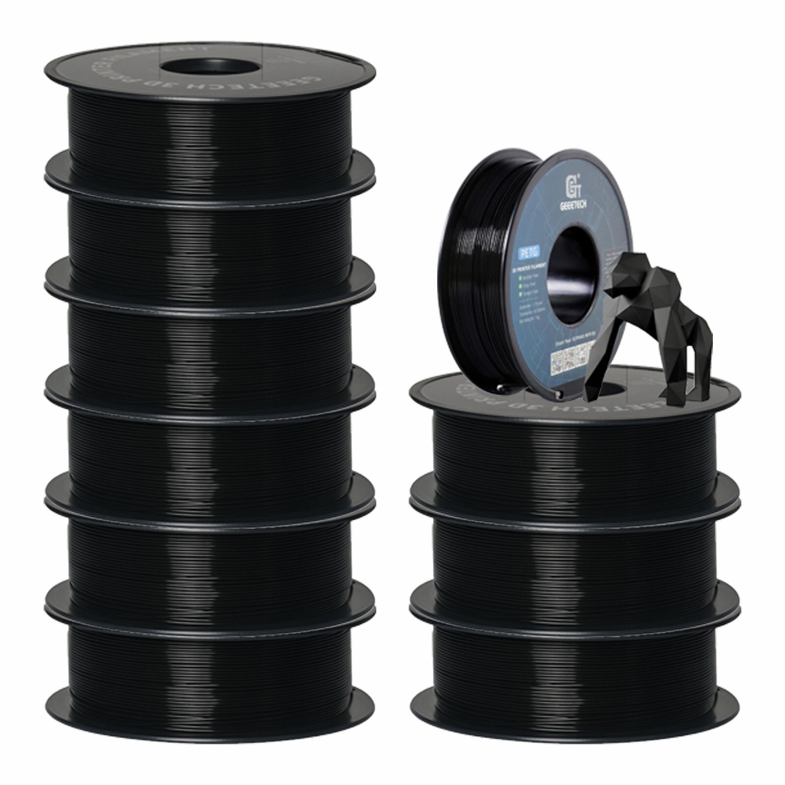 5/10 pezzi Geeetech PETG filamento per stampante 3D 1,75 mm 1 kg/rotolo filamento per stampante 3D - Foto 26 di 41
