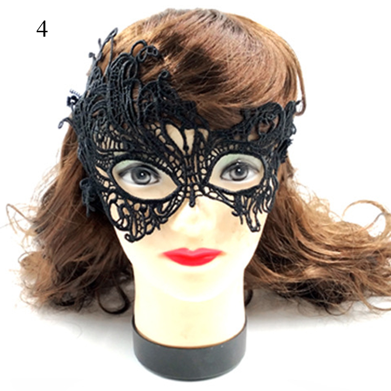 Halloween Maske Aus Spitze Sexy Design Für Damen Fasching Verkleidung - Bild 26 von 27