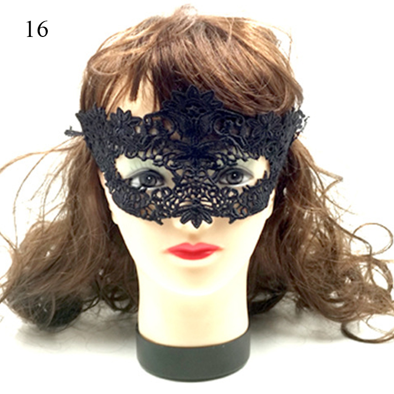 Halloween Maske Aus Spitze Sexy Design Für Damen Fasching Verkleidung - Bild 27 von 27
