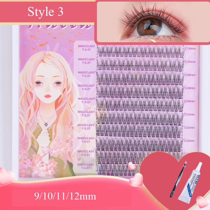 Wimpernverlängerung Kit Für Natürlichen Look Mit Schwarzen Einzelwimpern Und Kle - Bild 25 von 28