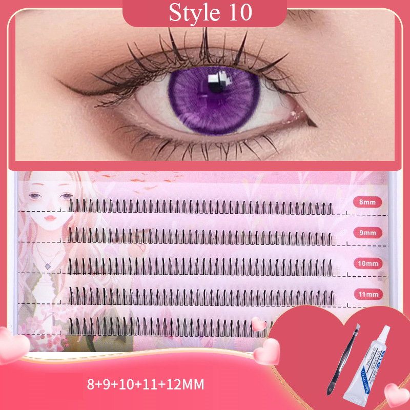 Wimpernverlängerung Kit Für Natürlichen Look Mit Schwarzen Einzelwimpern Und Kle - Bild 26 von 28