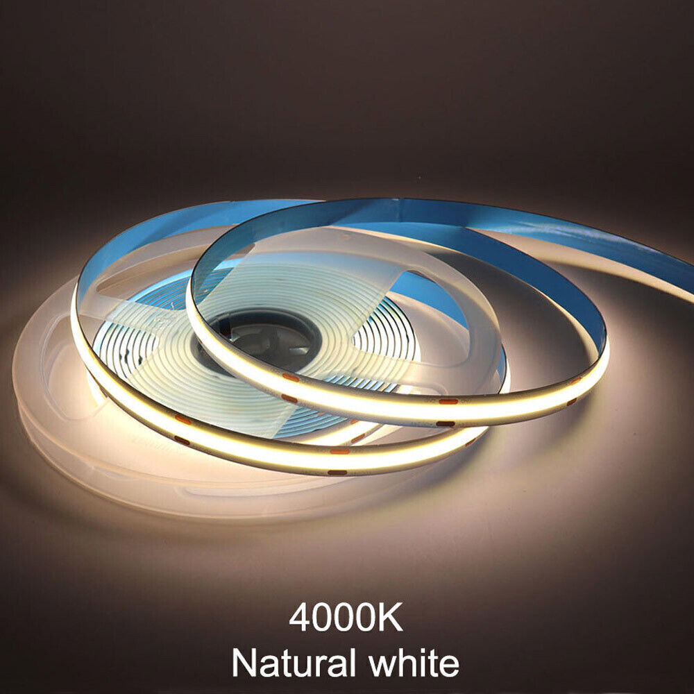 COB LED Strip Light Flexible Tape Lights Home DIY Lighting Warm White 5V 12V 24V - Picture 15 of 18