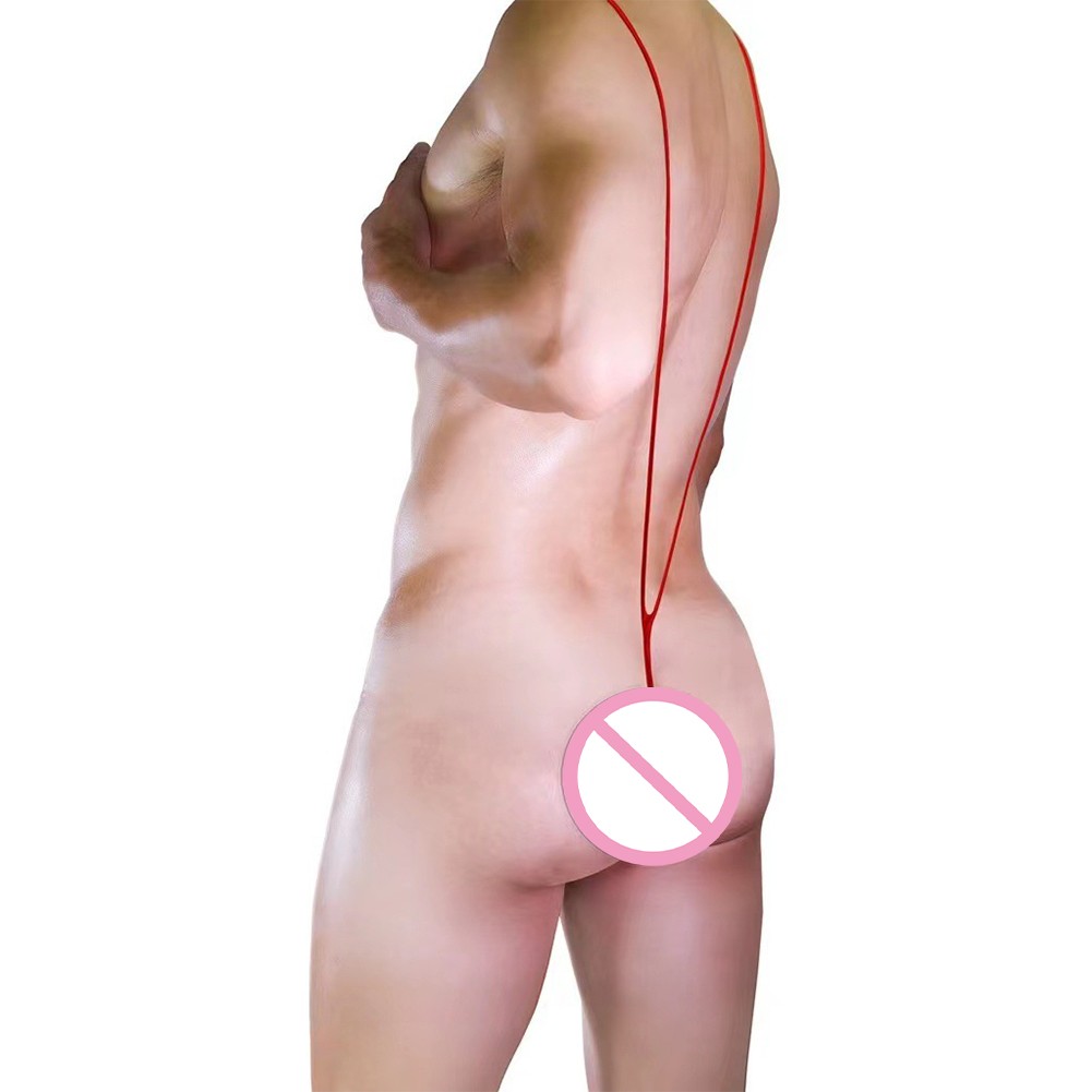 Sexy Para Hombre Rojo Eslinga Tiro Tanga Body Lencería Transpirable Ligero - Imagen 16 de 36
