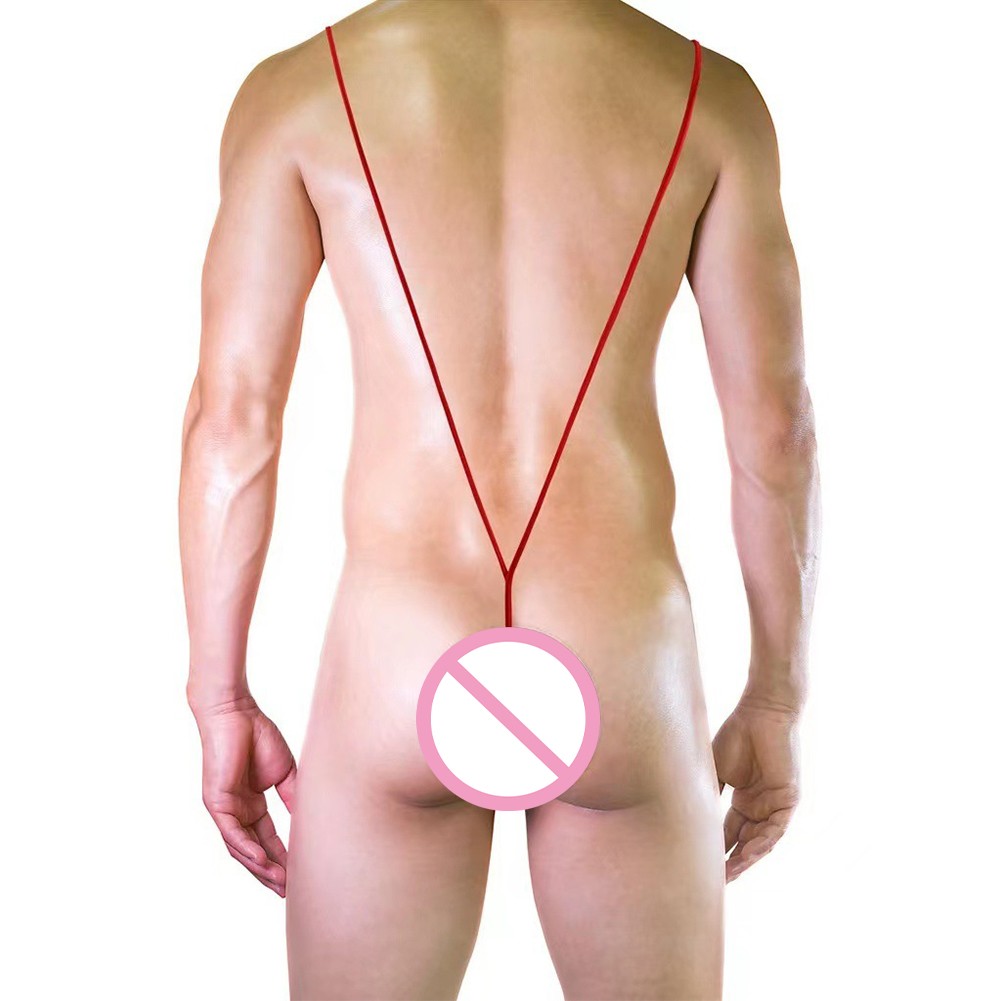 Sexy Para Hombre Rojo Eslinga Tiro Tanga Body Lencería Transpirable Ligero - Imagen 17 de 36