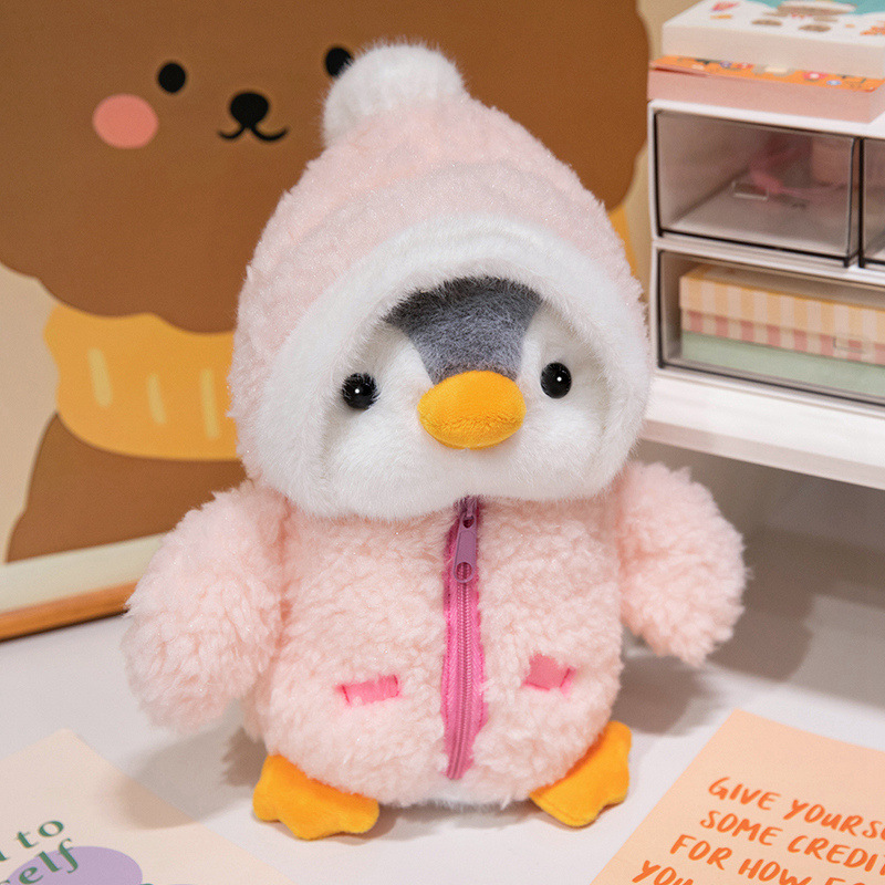 Cross dressing Penguin Doll Plush Toy Soothing Cloth Doll Animal Doll Pillow - Picture 13 of 16