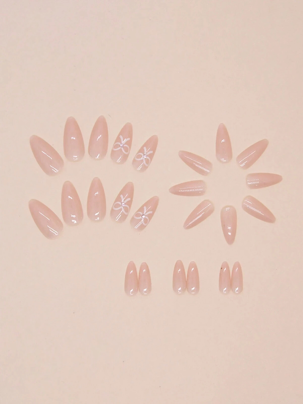Short False Nails French Manicure Fake Tips Press On Full Cover Nails - Picture 15 of 25