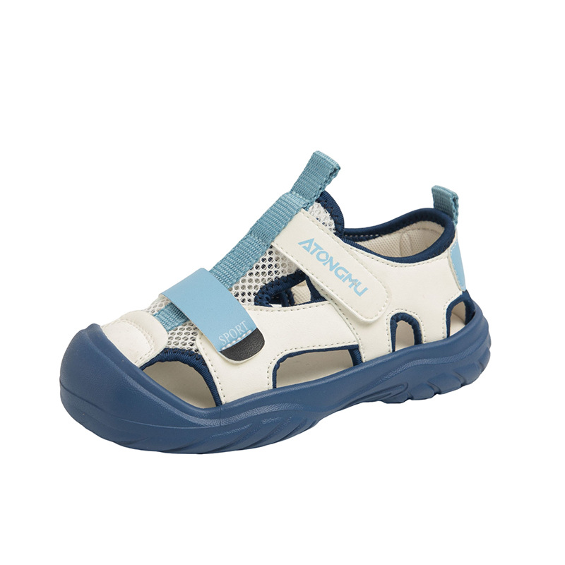 Summer Childrens Closed Toe Casual Sandals Kids Boys Outdoor Beach Walking Shoes - Picture 7 of 9