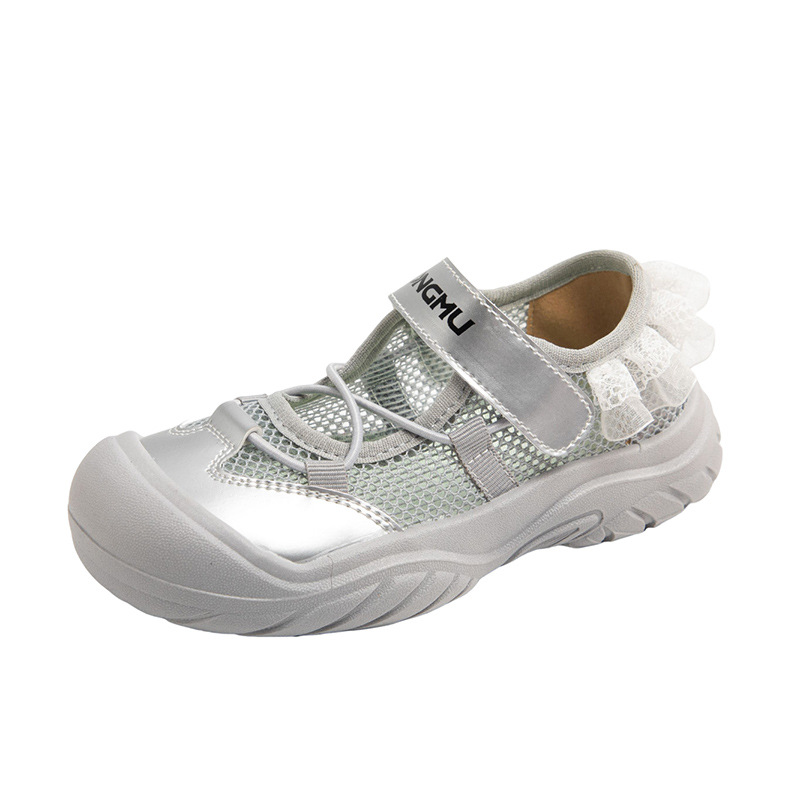 Girls Closed Toe Sandals Summer Lace beach shoes Kids Comfort Shoes Size - Picture 9 of 10