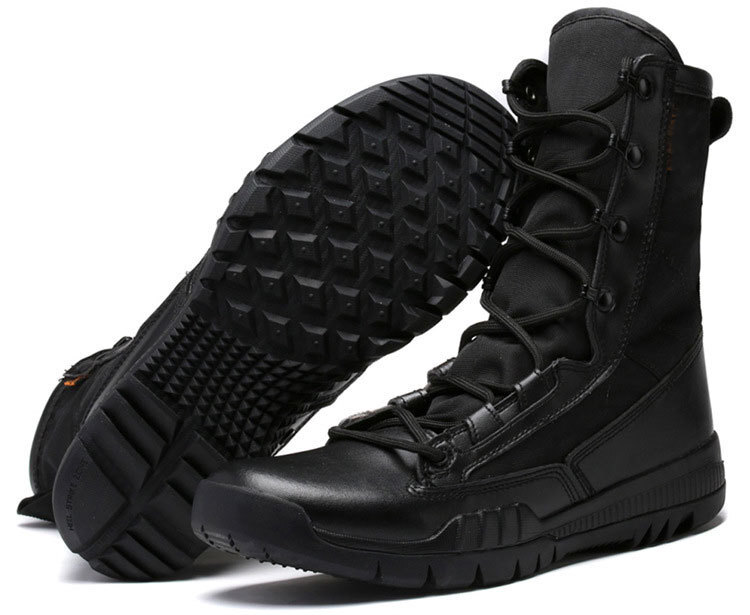 Men's Army Tactical Military High Boots Outdoor Combat Work Desert Shoes - Picture 10 of 11