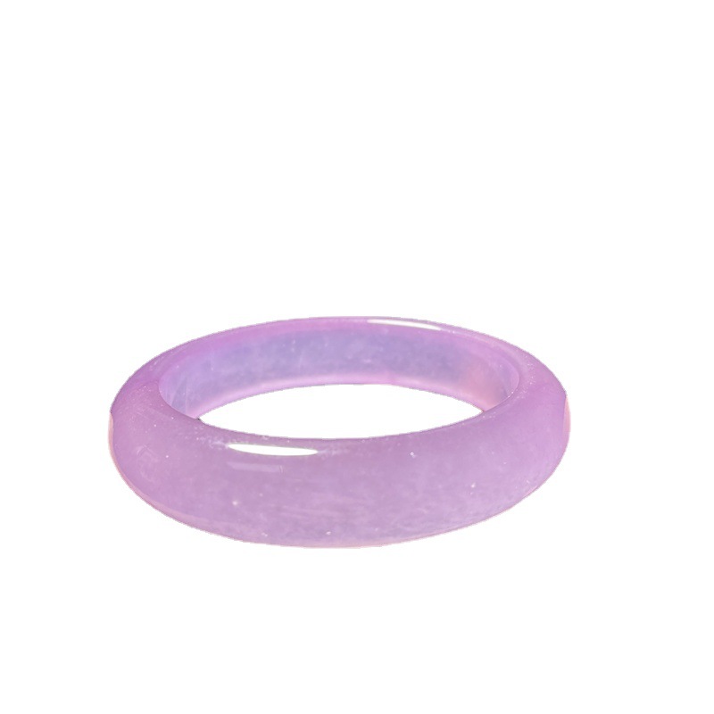 Natural Pretty Lavender Jadeite Jade Gemstone Bangle Bracelet 56-62Mm Jewelry