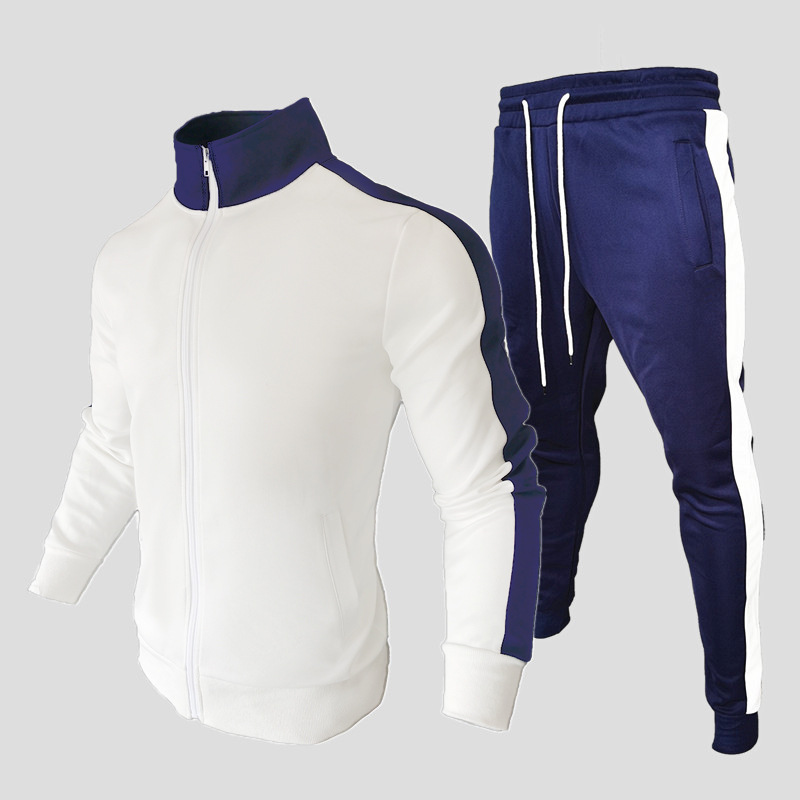 Casual Mens Tracksuit 2 Piece Pant Sweater Jacket Sweatsuit Sport Sweatshirt Set - Picture 9 of 13