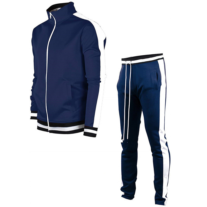 Casual Mens Tracksuit 2 Piece Pant Sweater Jacket Sweatsuit Sport Sweatshirt Set - Picture 10 of 13