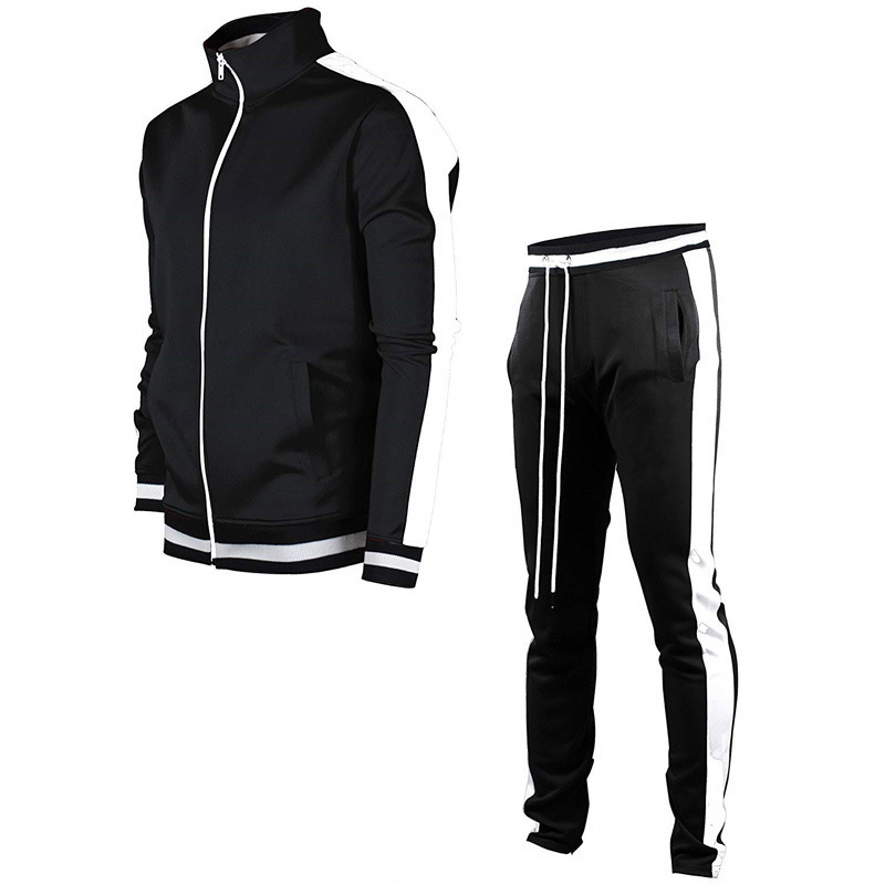 Casual Mens Tracksuit 2 Piece Pant Sweater Jacket Sweatsuit Sport Sweatshirt Set - Picture 13 of 13