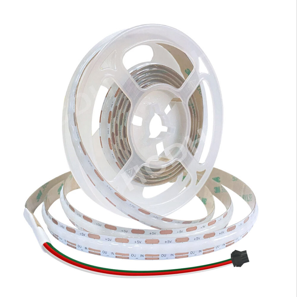 WS2812B Dream Color LED Strip Addressable COB Pixel Tape Light DC 5V 10mm 160LED - Picture 10 of 14