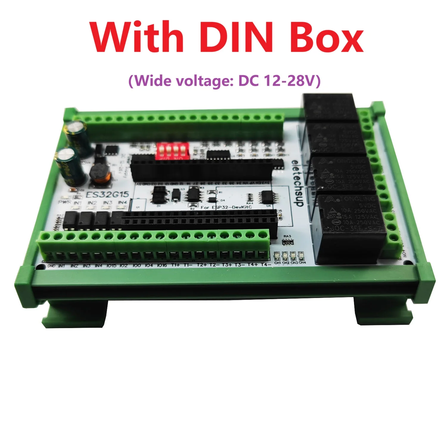 Interruptor de relé de recolección de temperatura NTC placa de expansión para el hogar inteligente ESP32-DevKitC - Imagen 7 de 8