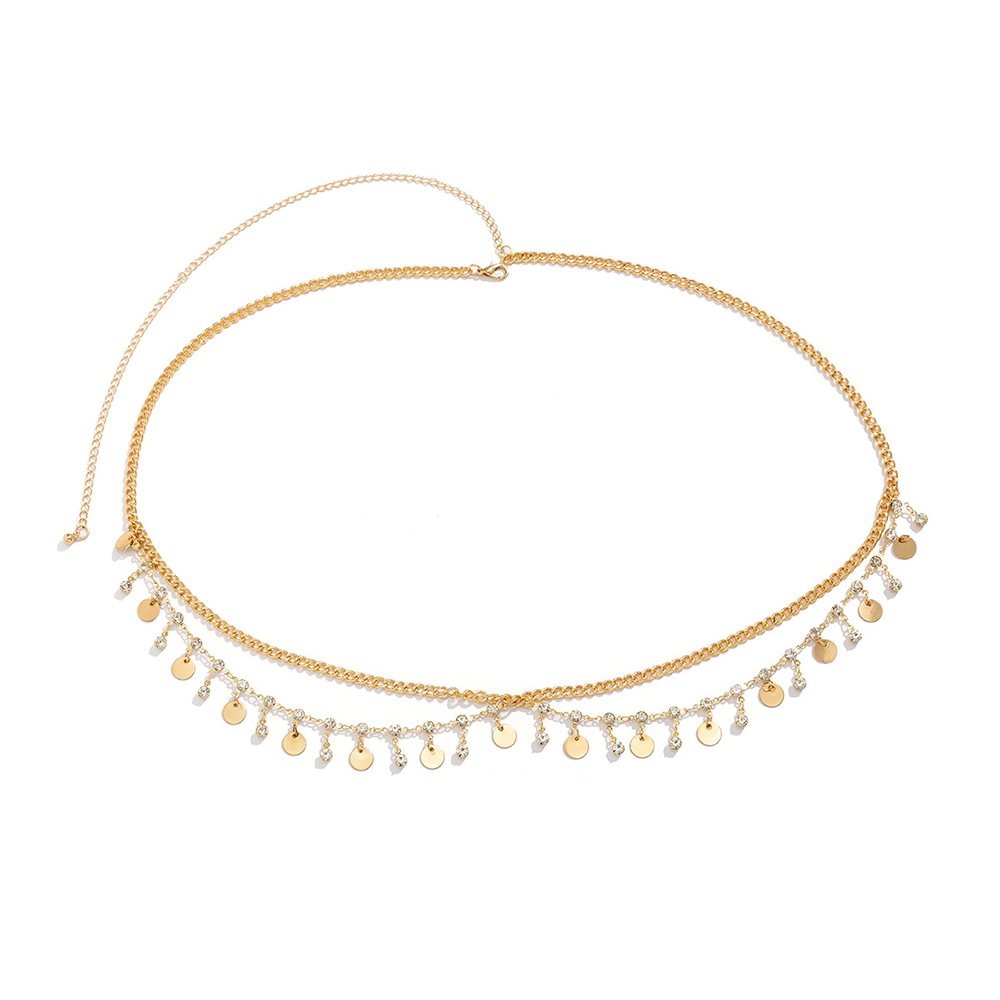 Mehrschichtige Bauchkette Mit Metallfransen Für Frauen Gold Silber Ethnisch Boho - Bild 28 von 31
