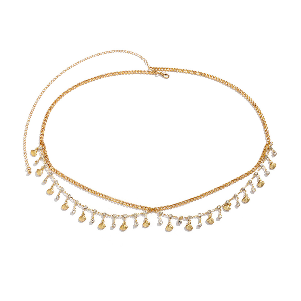 Mehrschichtige Bauchkette Mit Metallfransen Für Frauen Gold Silber Ethnisch Boho - Bild 29 von 31