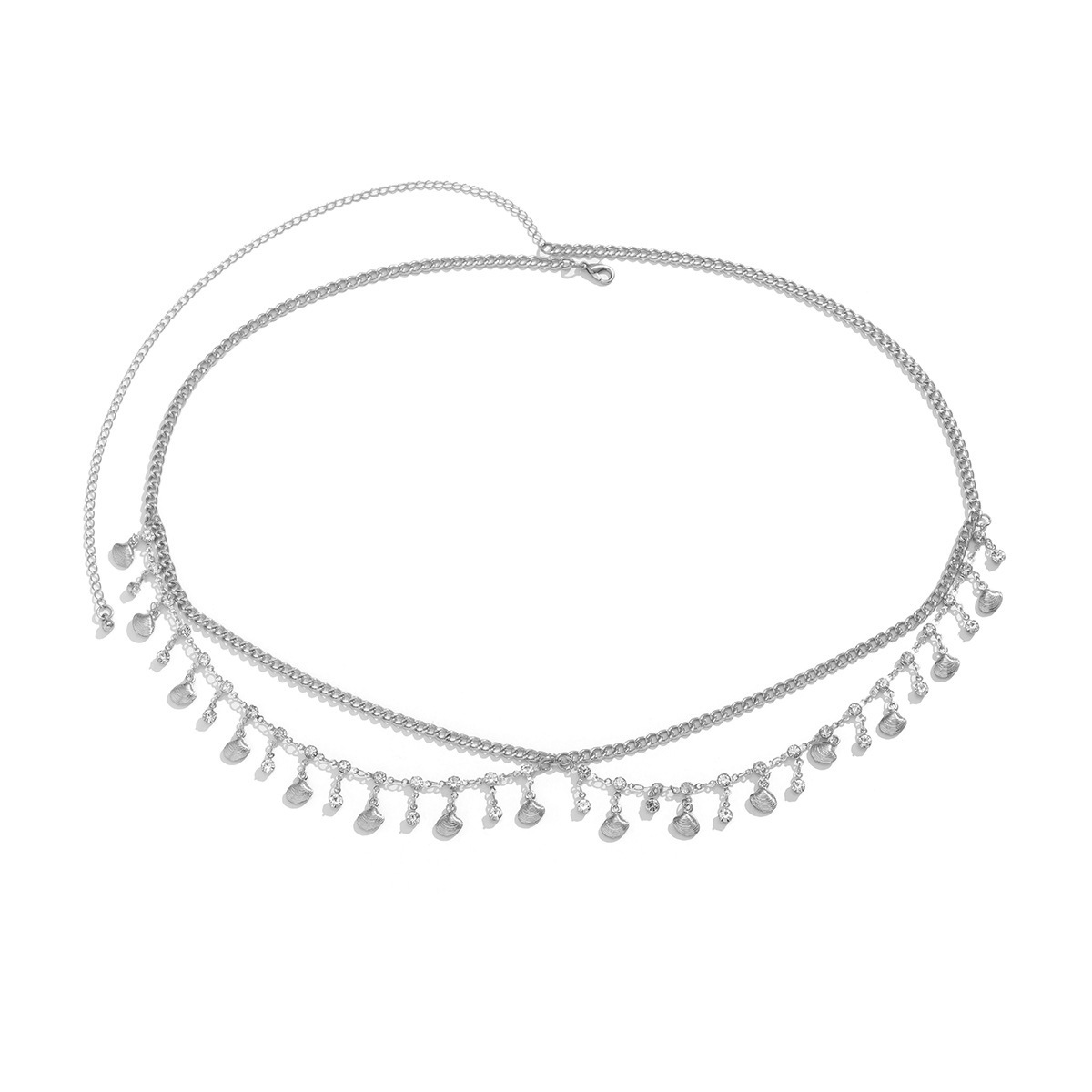 Mehrschichtige Bauchkette Mit Metallfransen Für Frauen Gold Silber Ethnisch Boho - Bild 30 von 31