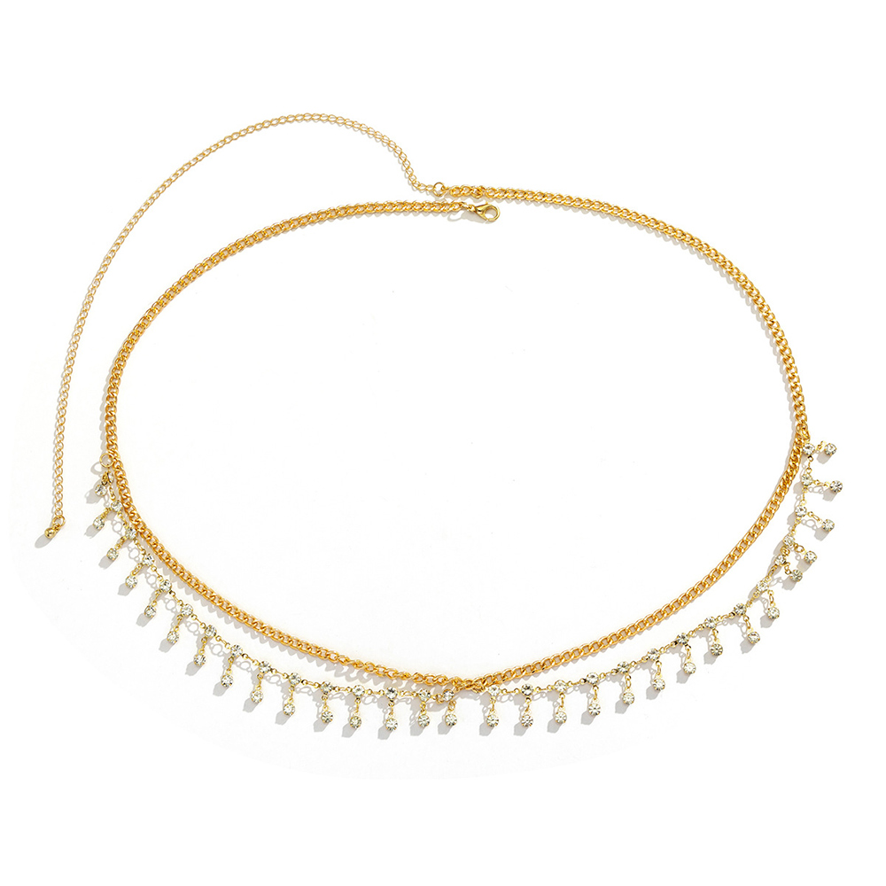 Mehrschichtige Bauchkette Mit Metallfransen Für Frauen Gold Silber Ethnisch Boho - Bild 31 von 31