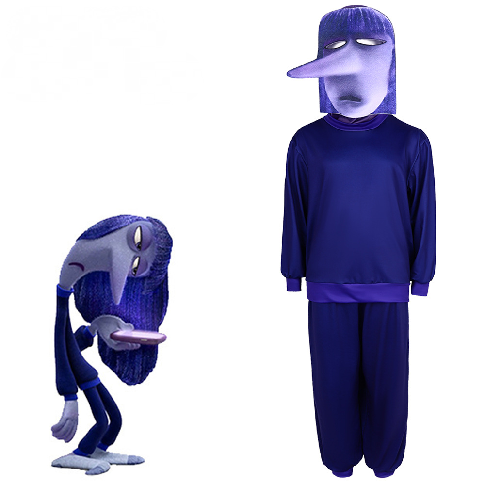 Inside Out 2 All Characters Unisex Cosplay Costume+Mask Adult&Kid Fancy Outfits - Picture 25 of 25
