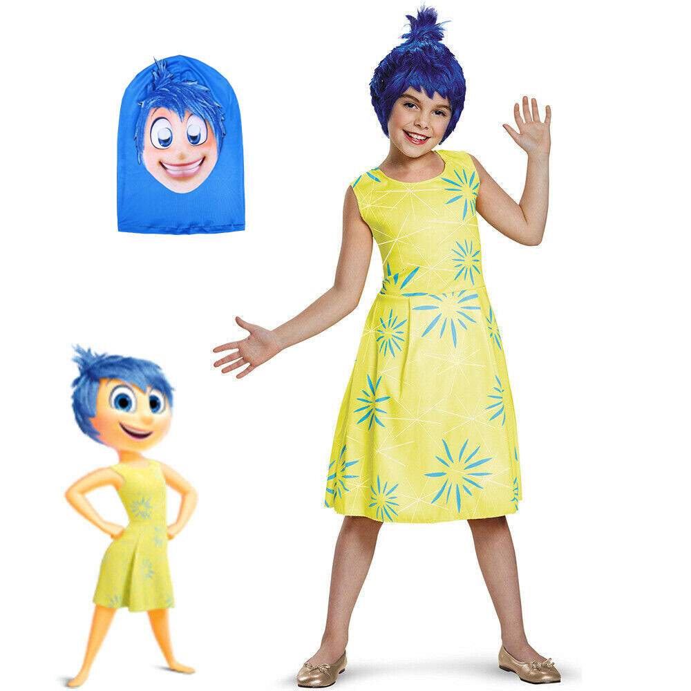Inside Out 2 All Characters Unisex Cosplay Costume+Mask Adult&Kid Fancy Outfits - Picture 18 of 25