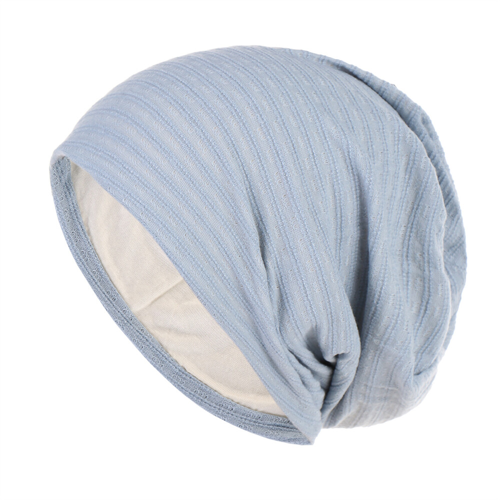 Mujeres Hiyab Gorras para Pérdida de Cabello Musulmanes Sueltos Gorro Turbante Quimioterapia Gorro para Dormir - Imagen 16 de 17
