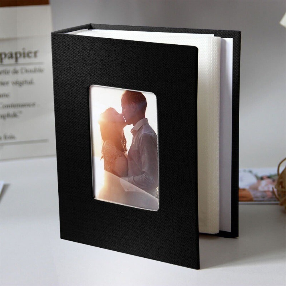 100 Pockets Photo Album 4x6 Photos Linen Cover Slip-in Picture Albums DIY
