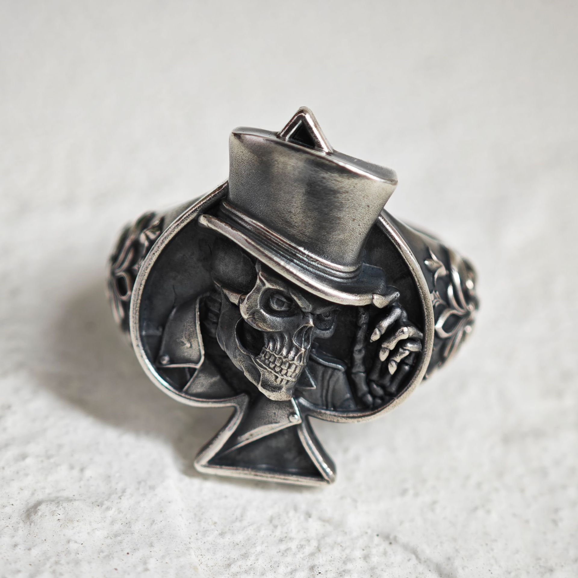 Fashion Men's Sterling Silver Ring Handmade Jewelry Gift Adjustable Ring - Picture 31 of 41