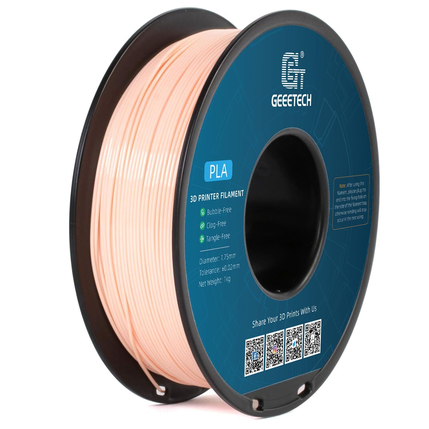 【Kaufen Sie 6 erhalten Sie 4 gratis, fügen Sie 10 hinzu】Geeetech 3D PLA Filamente 1 KG/Rolle 1,75 mm normales PLA - Bild 15 von 32