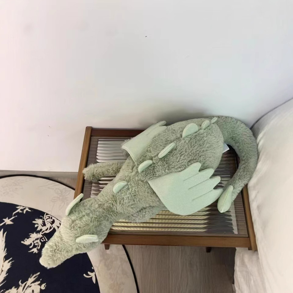 Authentic Jellycat Mythical Animal Series Snow Dragon Plush Toy 50cm Long - Picture 14 of 15