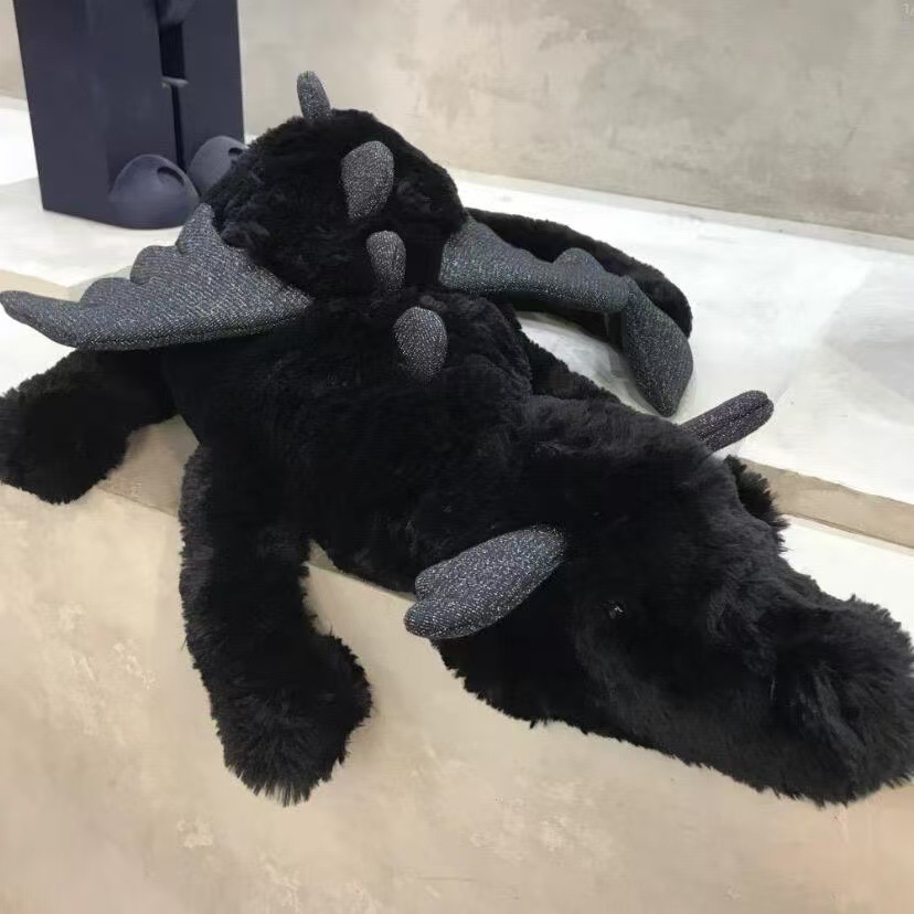 Authentic Jellycat Mythical Animal Series Snow Dragon Plush Toy 50cm Long - Picture 11 of 15