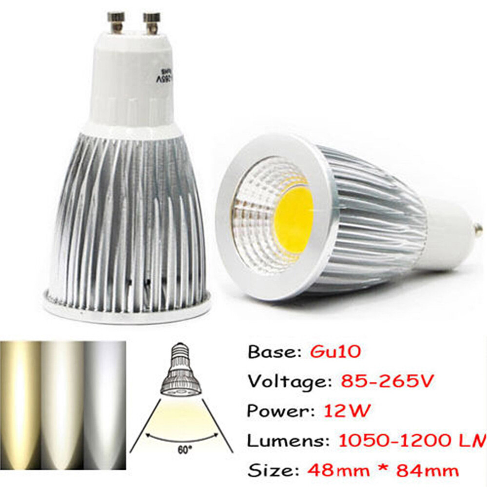6PCS GU10 9W Not Dimmable E27 85-265V Lamp Bright 12W Light Bulb 6W LED Spot - Picture 22 of 24