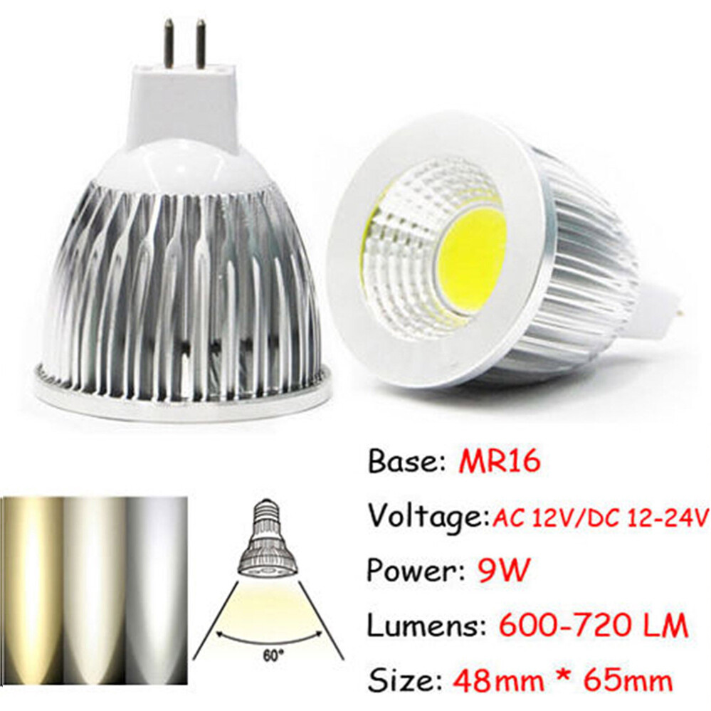 6PCS GU10 9W Not Dimmable E27 85-265V Lamp Bright 12W Light Bulb 6W LED Spot - Picture 23 of 24