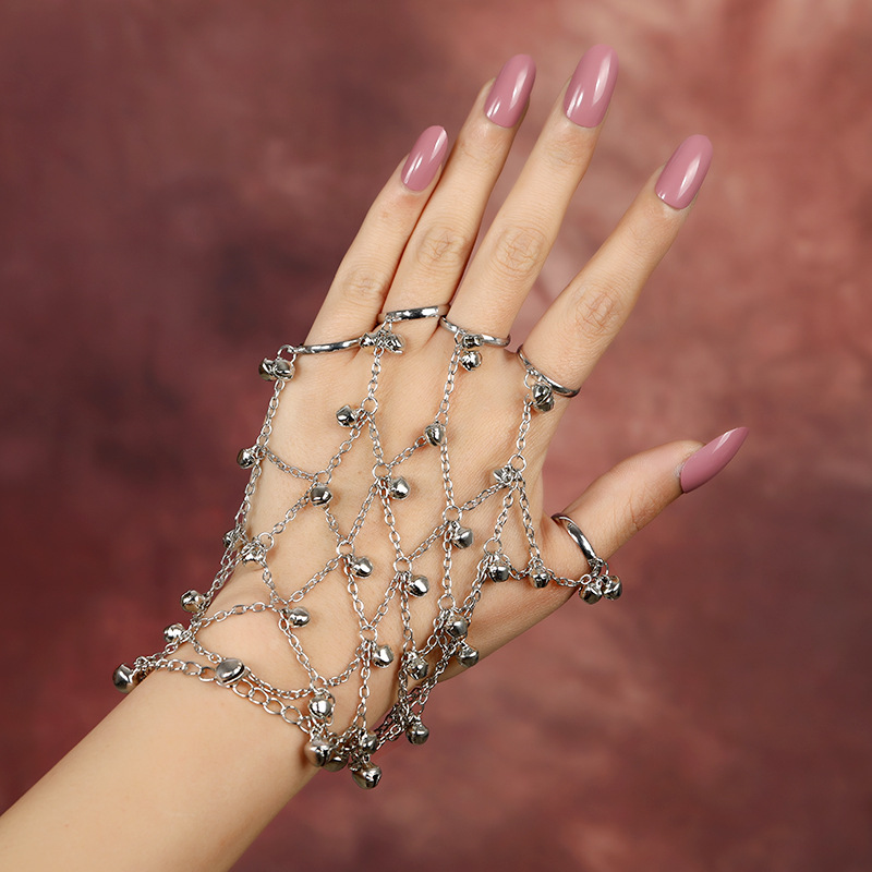 Bracelet, Bell Ring Integrated Retro Dance Performance Antique Style Accessories - Picture 23 of 28