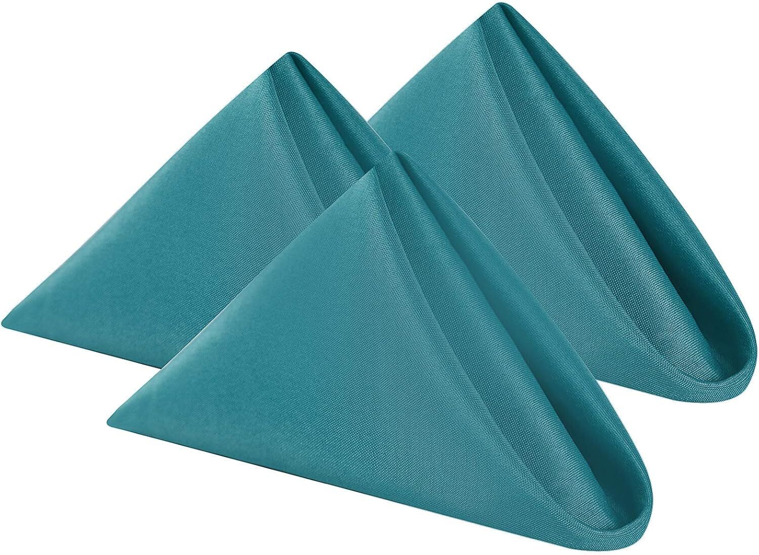 Cloth Napkins 17x17 inch Washable Polyester Dinner Napkins Soft Table Napkins - Picture 11 of 53