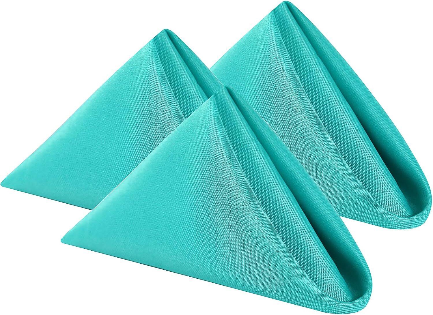 Cloth Napkins 17x17 inch Washable Polyester Dinner Napkins Soft Table Napkins - Picture 42 of 53