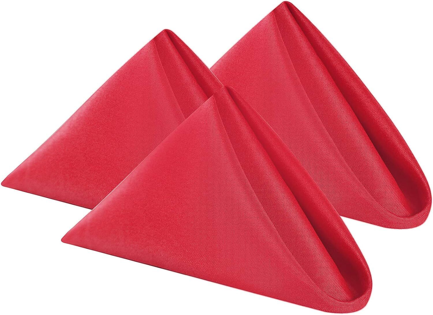 Cloth Napkins 17x17 inch Washable Polyester Dinner Napkins Soft Table Napkins - Picture 46 of 53