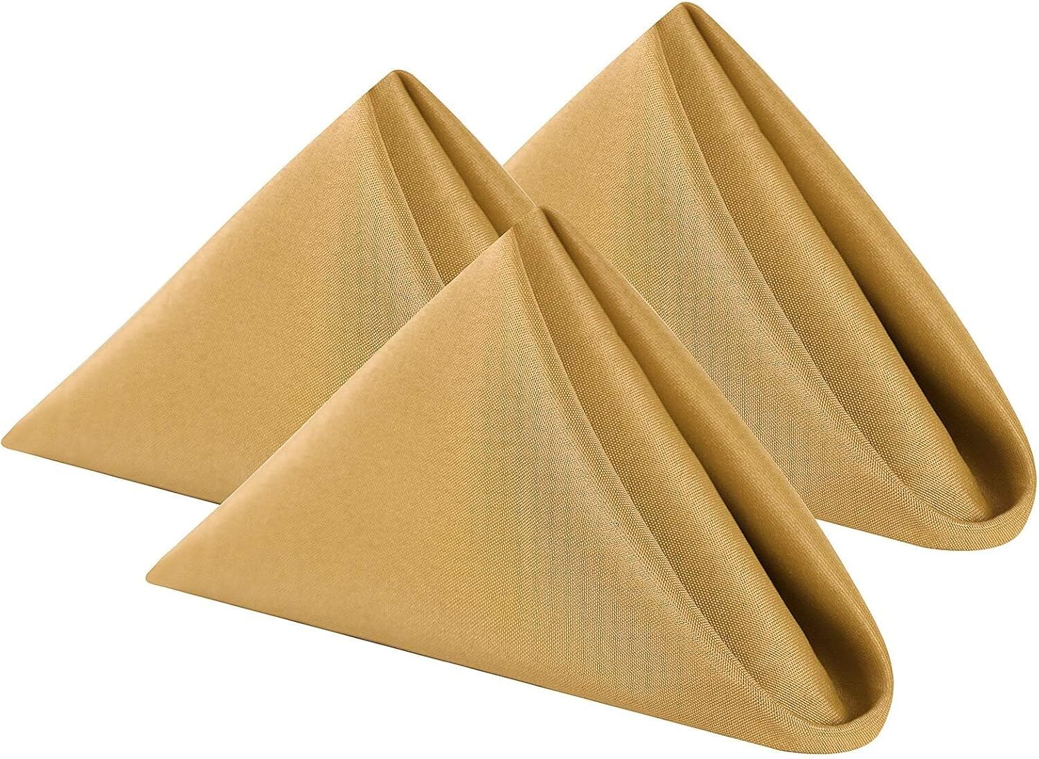 Cloth Napkins 17x17 inch Washable Polyester Dinner Napkins Soft Table Napkins - Picture 48 of 53
