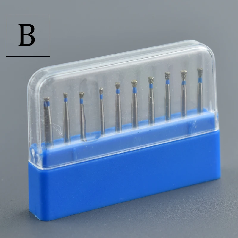 Dental High Speed Polishing Bur Set Diamond Bur Drill Bits Tooth Crown