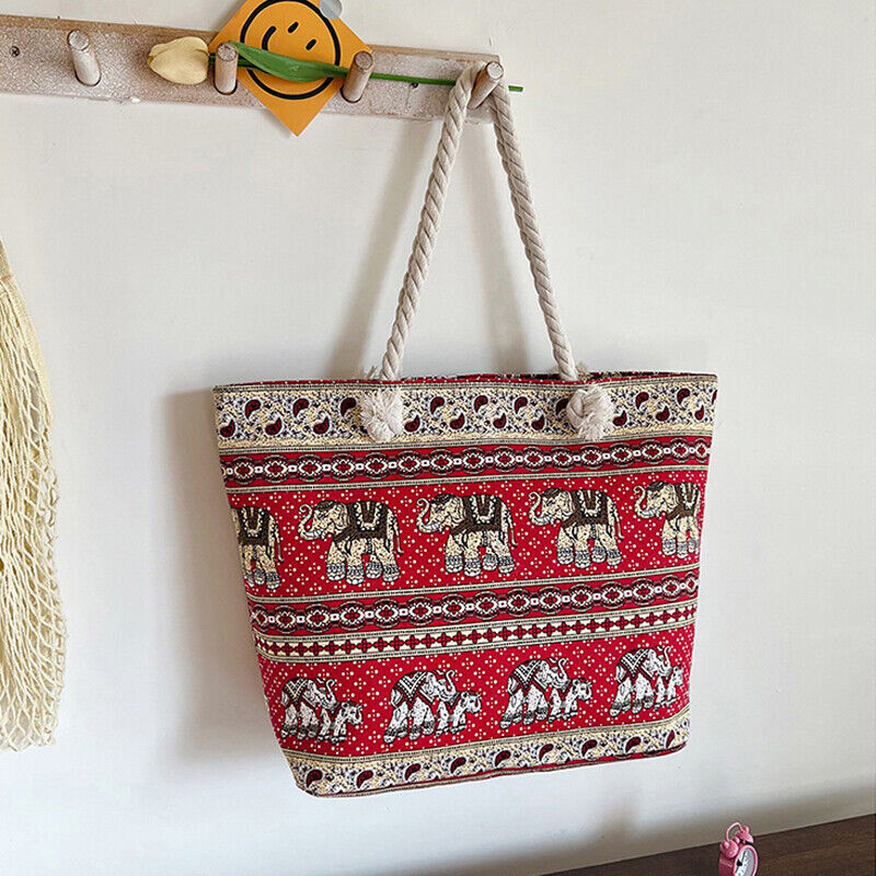 Beach Bag Extra Large Summer Beach Tote Bag with Zip and Rope Handle New - Picture 28 of 31