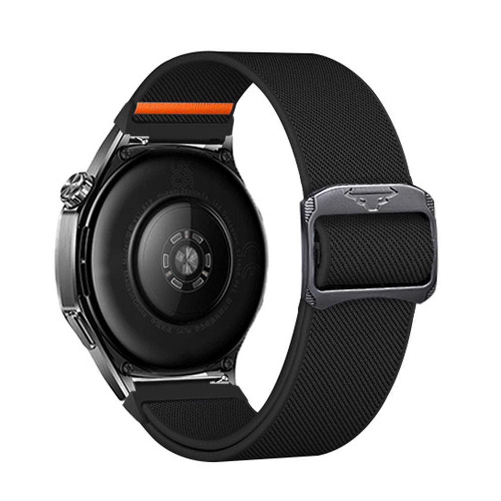 Bracelet de Montre Connectée Sport Nylon Noir 20-22mm Compatible Multi Marques d - Zdjęcie 39 z 40