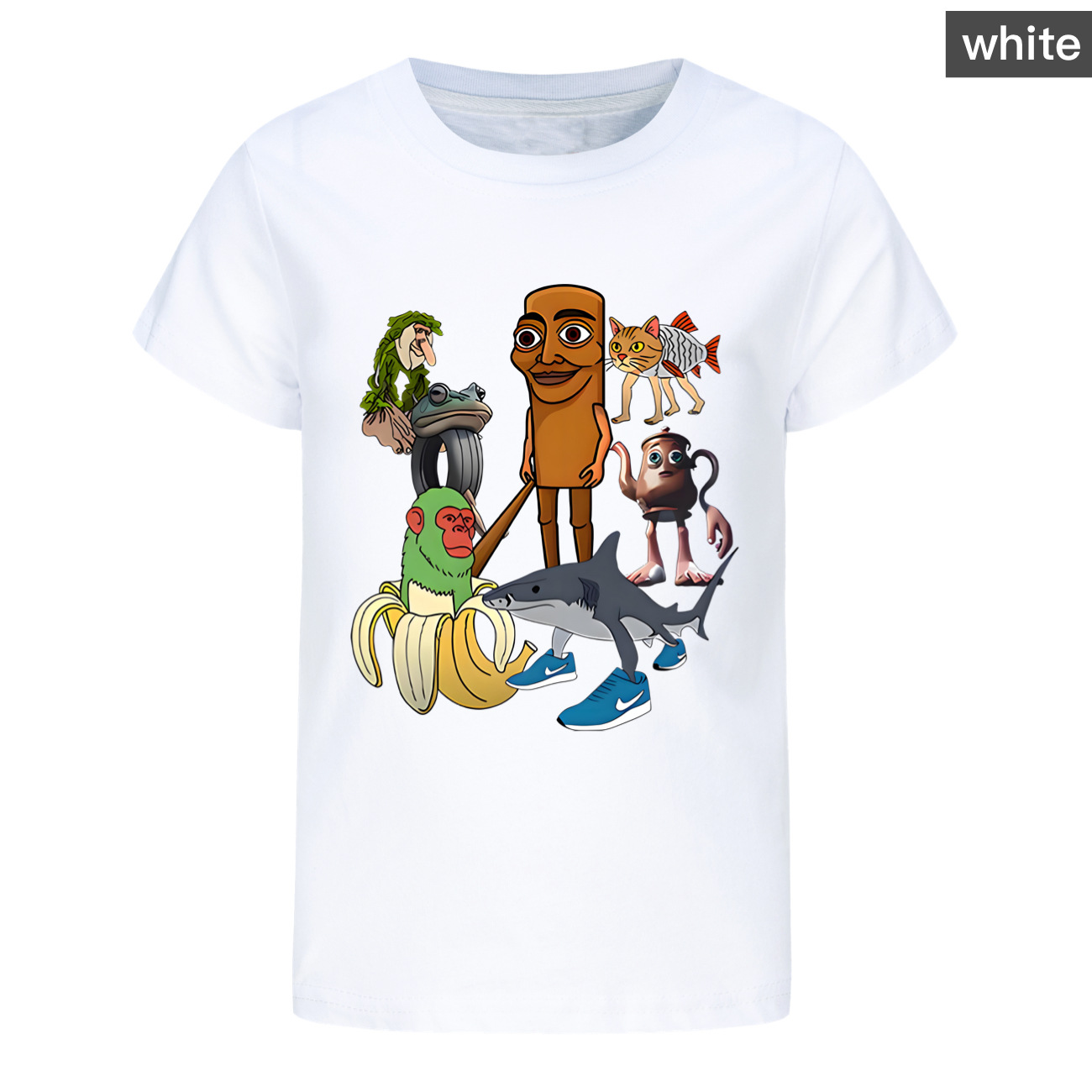 SAOLA T shirt bambino 2025 Tung Tung Sahur maglietta divertente manica corta cotone casual